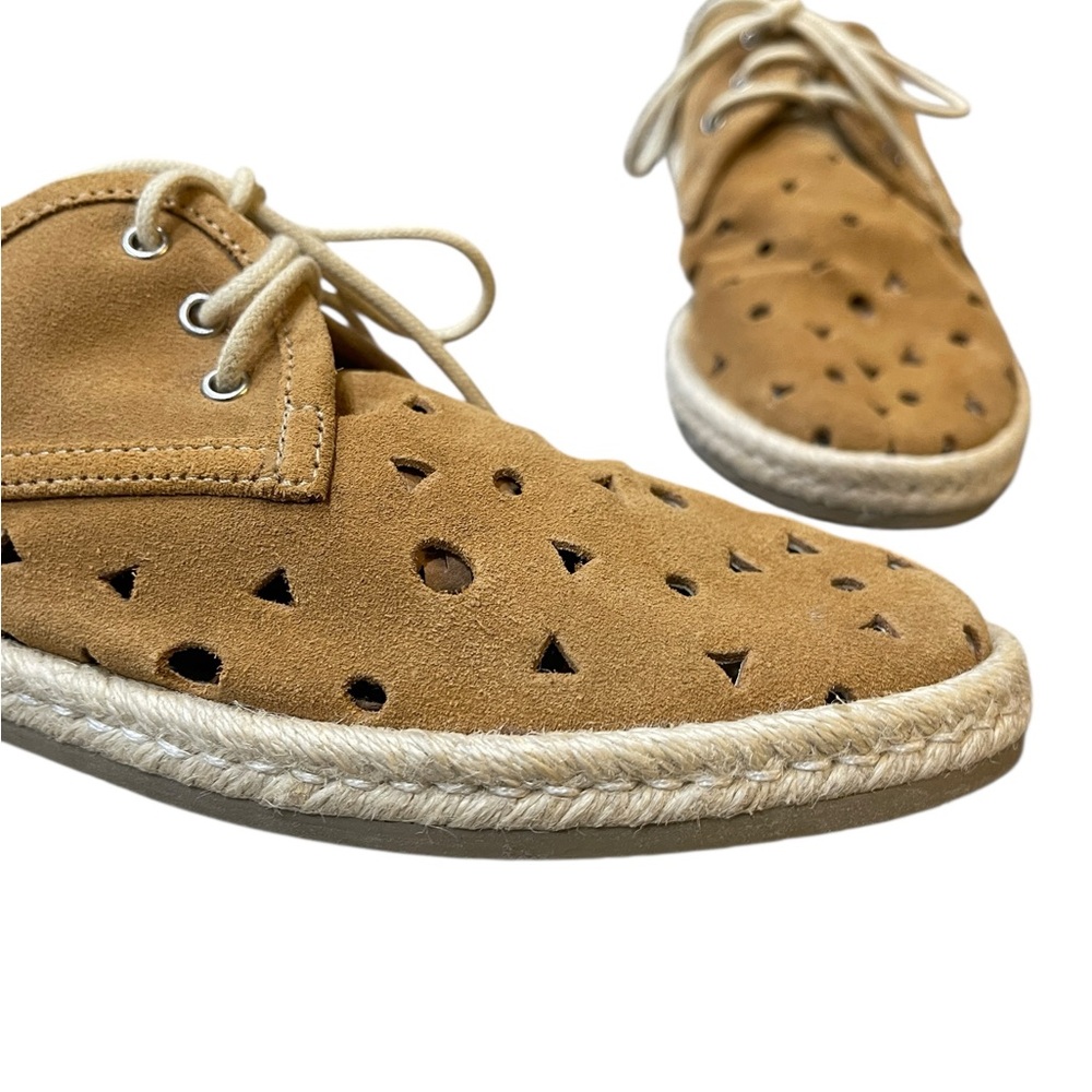 Seychelles Los Angeles Perforated Suede Lace-Up Espadrille Sneakers